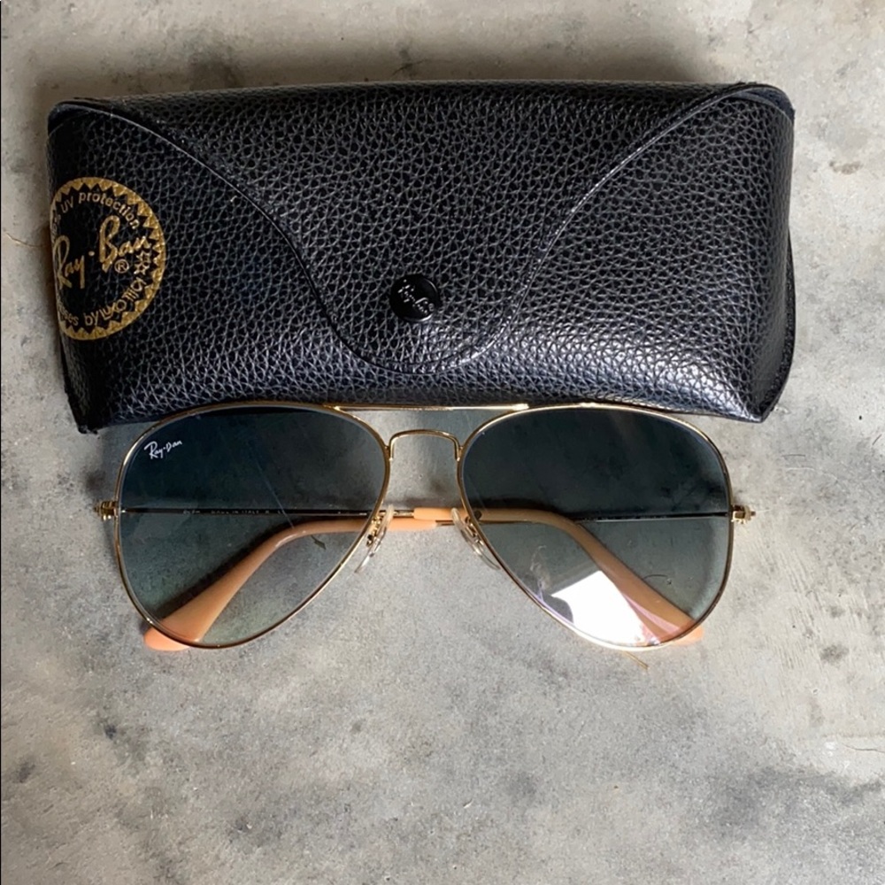 Ray-Ban Blue Gradient Aviator Sunglasses